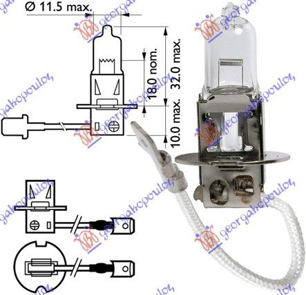 Žarulja h3 12v 55w