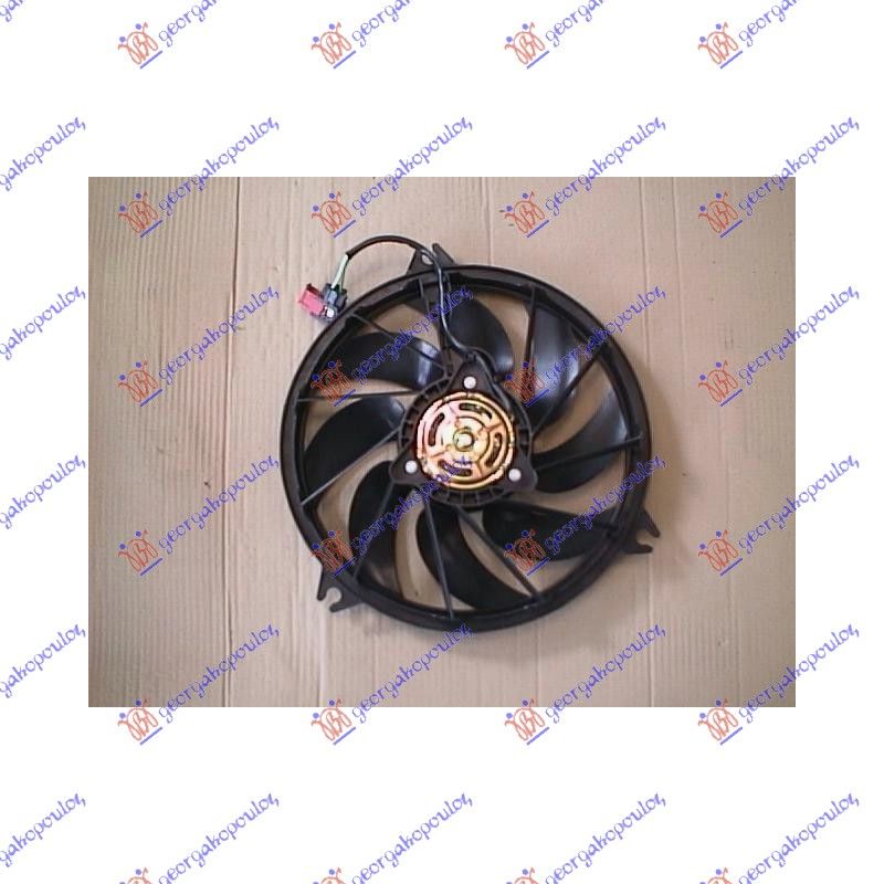 Ventilator hladnjaka + a/c (KVADRATNI ADAPTER) benzin-dizel