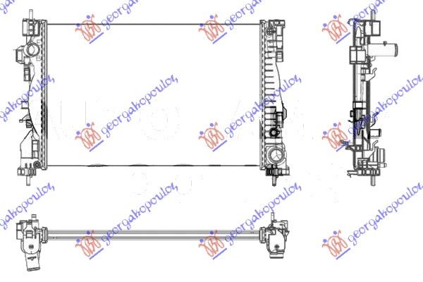 Hladnjak motora 1.8 TBi (61x406x2.6) (NRF)