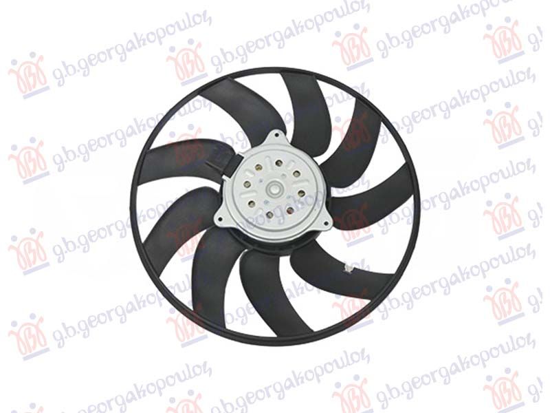 Ventilator benzin-dizel (motor + ventilator) (desni) (340mm) (2 pina)