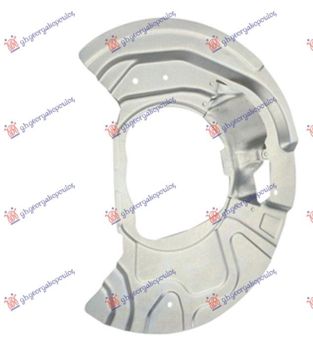 Zaštitni lim prednjeg kočionog diska (promjer diska 348mm) (aluminijski)