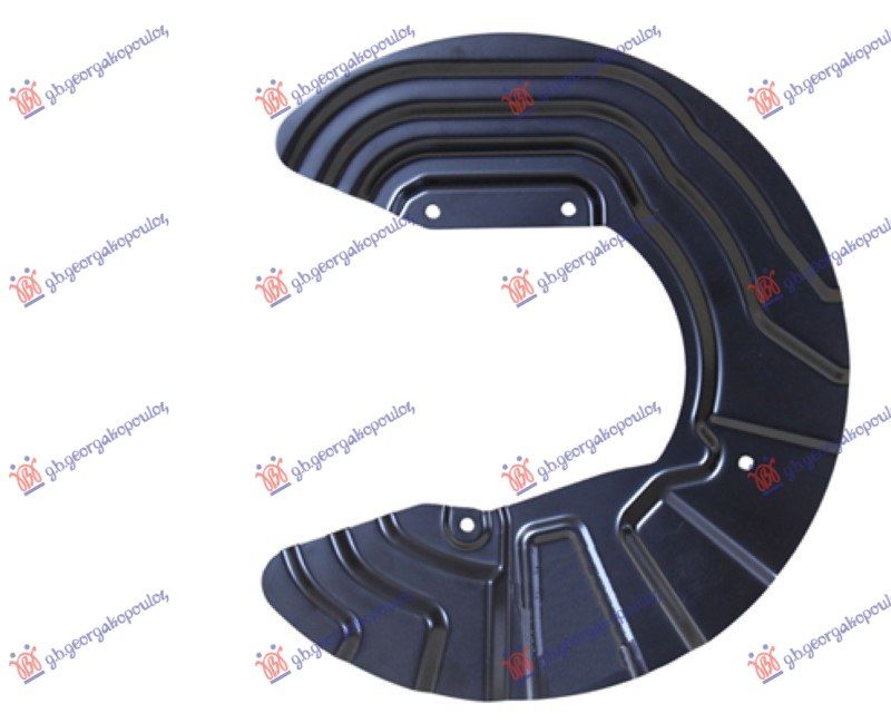 Zaštitni lim prednjeg kočionog diska (promjer lima 370/150mm) (promjer diska 328mm) (aluminijski)