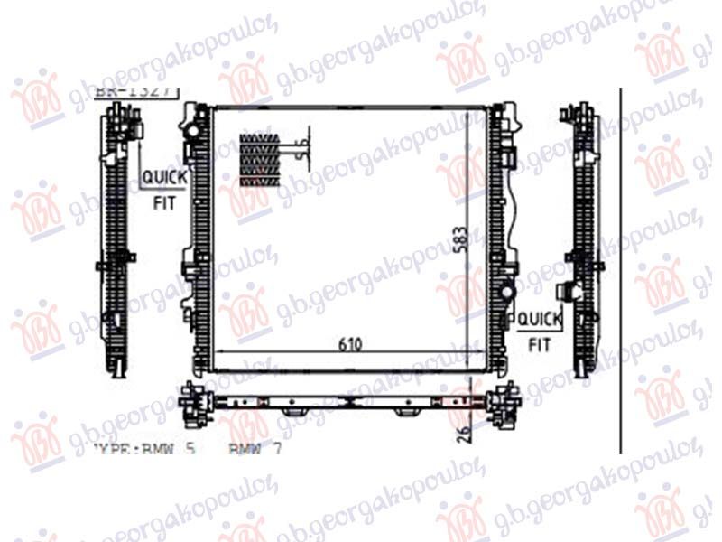 Hladnjak motora 2.0-3.0 benzin/dizel/hibrid (610x583)
