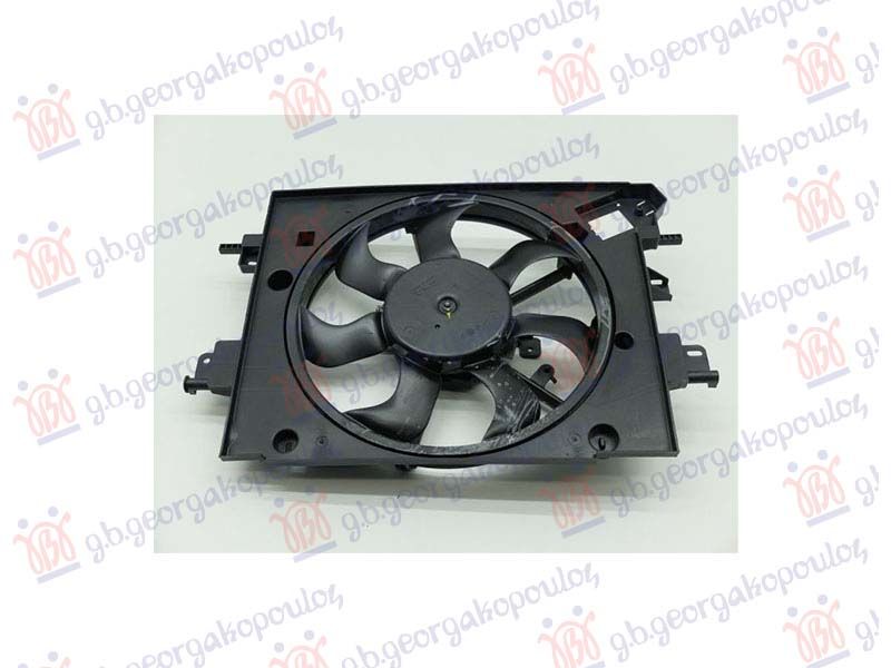 Ventilator komplet 1.2-1.6 benzin - 1.5 dCi dizel (400mm) (2 pina)
