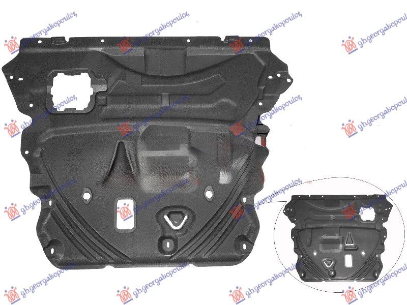 Središnji poklopac motora plastični (ručni mjenjač sa 6 brzina)