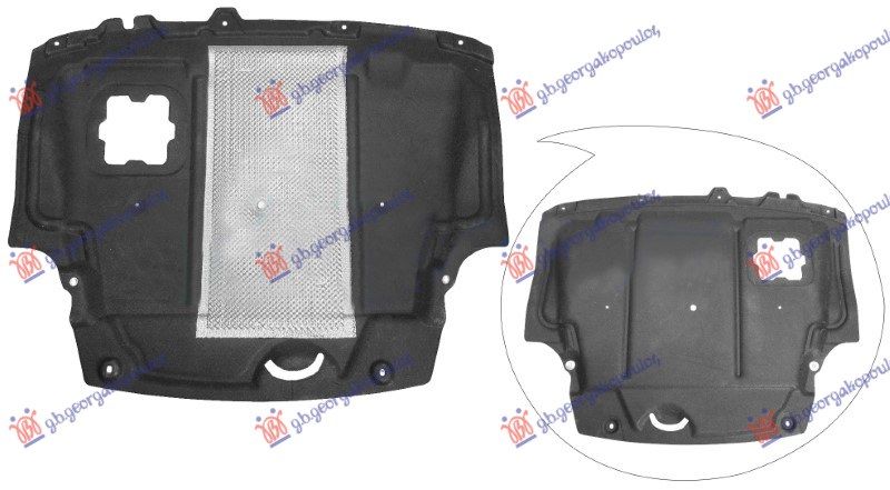 Zaštita motora prednja plastična (sa aluminijskom oblogom)