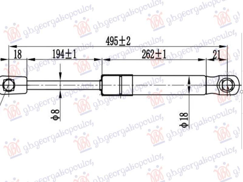 Amortizer haube (495L-150N)