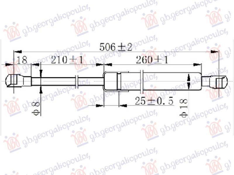 Amortizer haube (506L-145N)