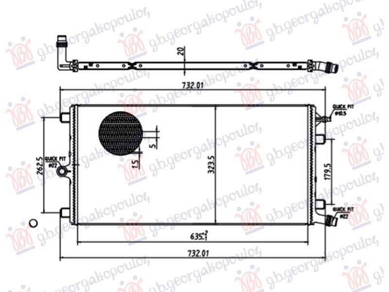 Dodatni hladnjak motora 1.5-1.6-2.0 benzin/hibrid -2.0 dizel (634x326)