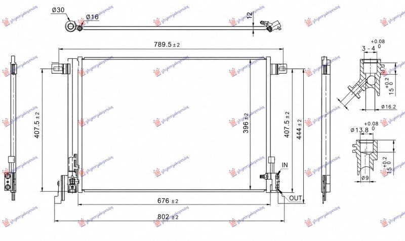 Hladnjak klime 3.0 benzin - 4.0 benzin/hibrid (676x434) (NRF)