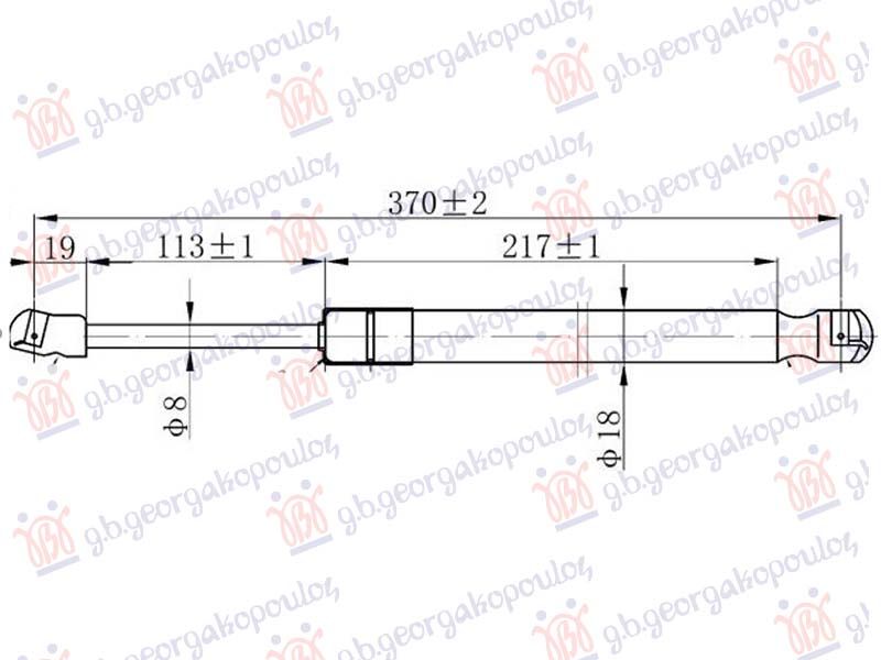 Amortizer haube (370L-250N)