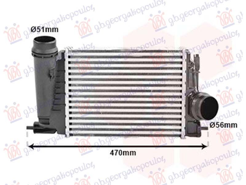 Intercooler 1.3 TCe benzin (281x217x80)