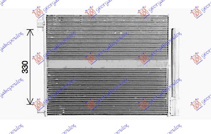 Hladnjak klime za sve modele benzin/dizel (564x438x12) (MARELLI)