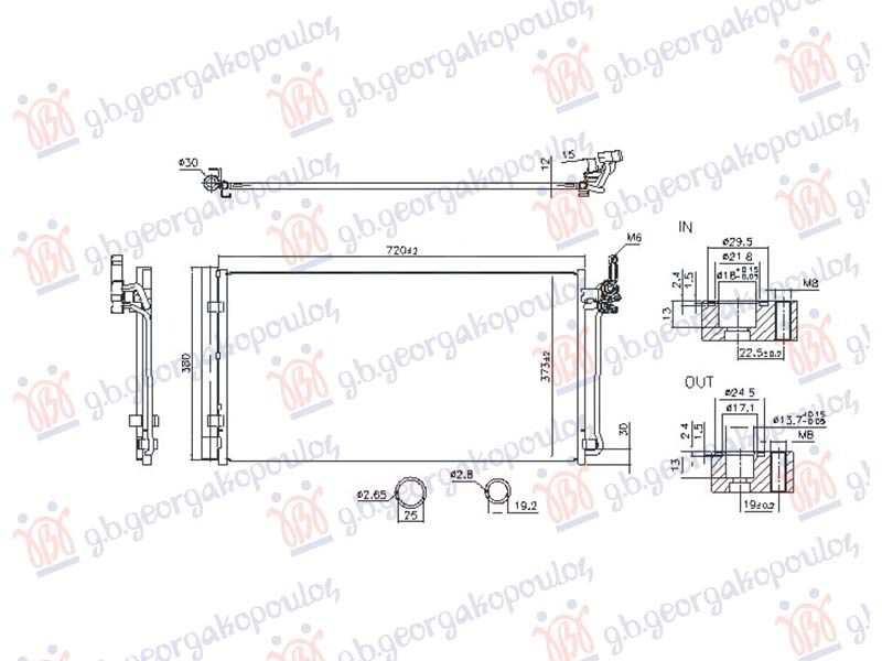 Hladnjak klime 1.5 benzin/hibrid (800x384) (NISSENS)