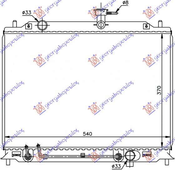 Hladnjak motora 1.5 crdi +/- klima (37X54)