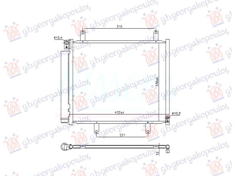 Hladnjak klime 1.5 benzin (400x340) (KOYO)