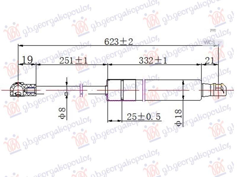 Amortizer haube (623L-300N)