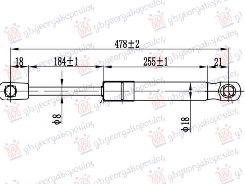 Amortizer haube (479L-300N)