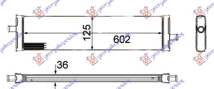 Dodatni hladnjak motora 3.0 TSI benzin/hibrid (500x120x26)