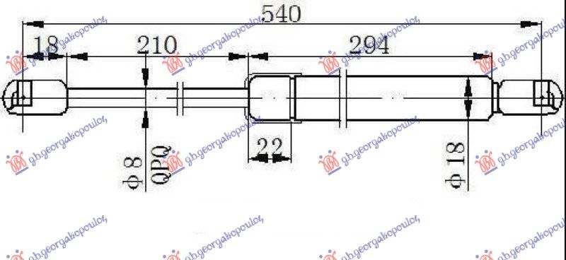 Amortizer gepeka 3d (540L-400N)
