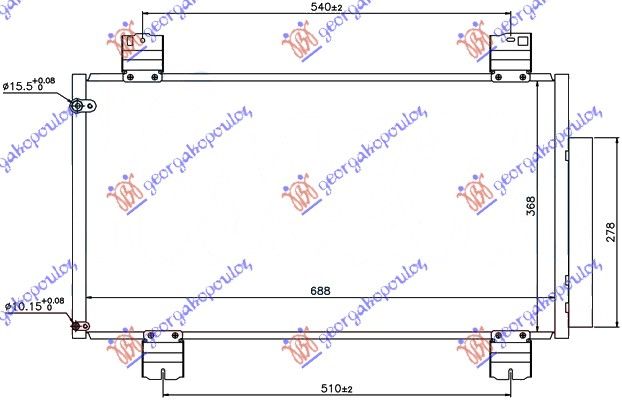 Hladnjak klime 2.2 cdti (68,5×37×1,6)