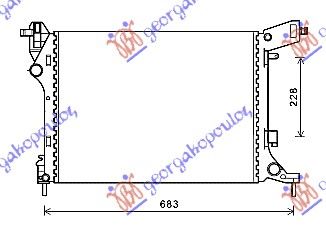 Hladnjak motora 1.4i benzin (538x412x14) (VALEO)