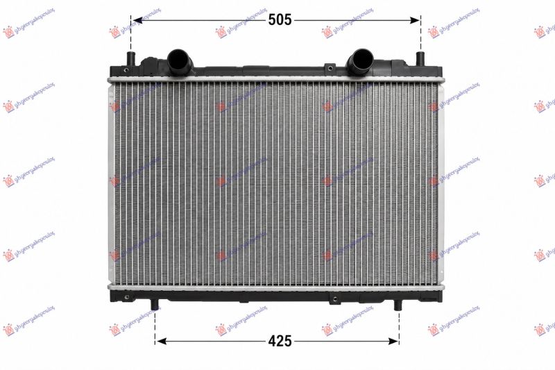 Hladnjak motora 1.8-2.0 bez ventila + klima (375x563) (NRF)