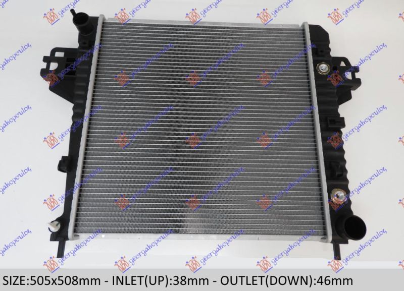 Hladnjak motora za benzin 3.7 V6. automatski sa/bez klime (505x508) (NRF)