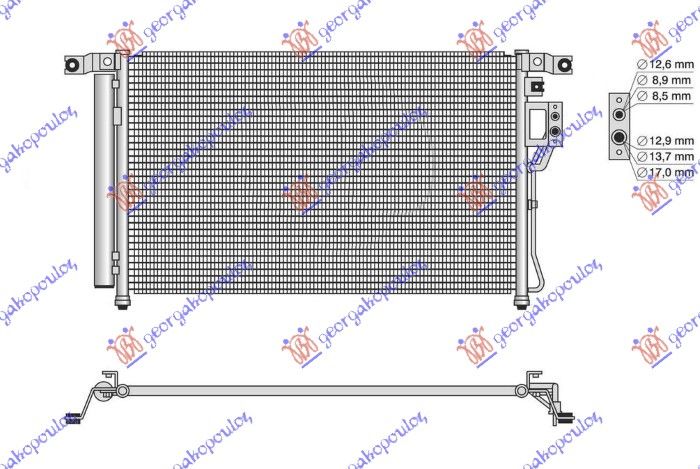 Hladnjak klime 2.7i benzin - 2.2 crdi dizel auto (716×424×16)