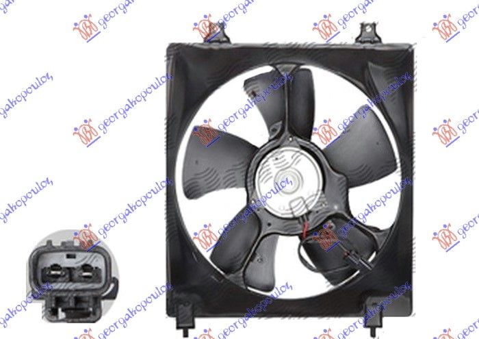 Ventilator klime komplet (2.0 BENZIN) (320MM) (2 PIN)