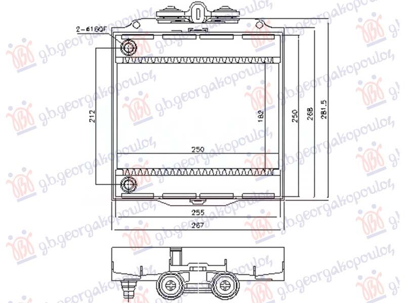 Dodatni hladnjak motora 3.0 benzin (250x182) (NRF)