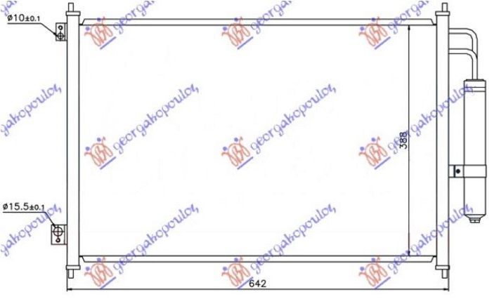 Hladnjak klime 2007- benzin/dizel (610x390x16) (KOYO)