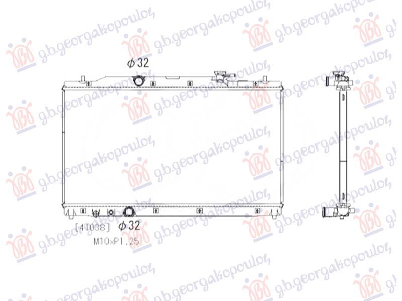 Hladnjak motora 2.0 benzin/hibrid (739x450) (KOYO)