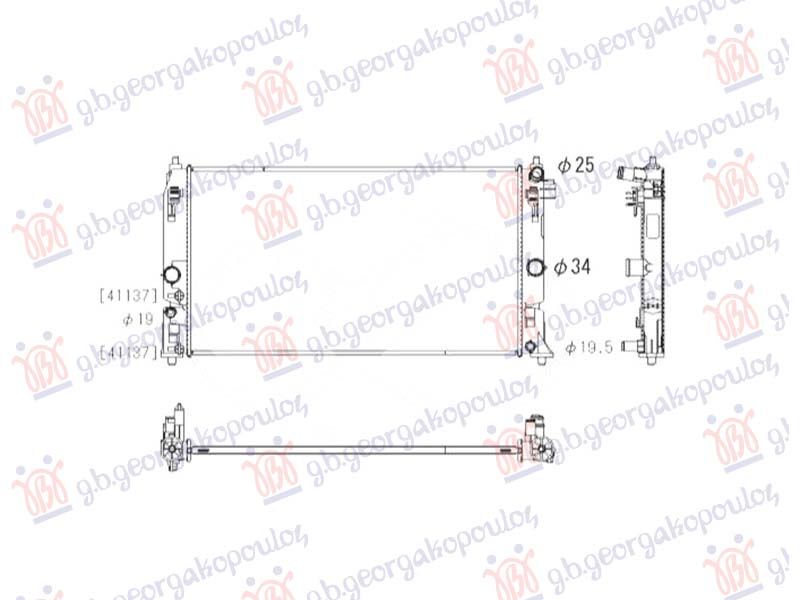 Hladnjak motora 2.0 benzin/hibrid (675x363) (KOYO)