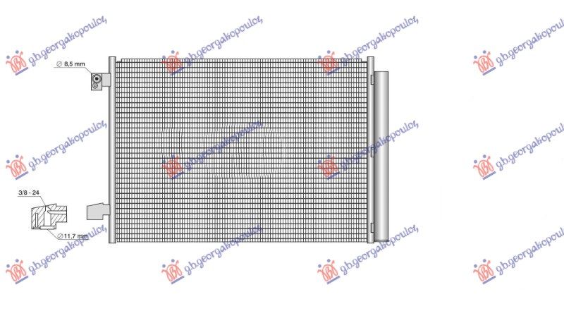 Hladnjak klime za sve modele (650x463x12) (KOYO)