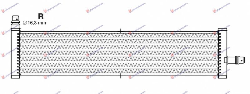 Hladnjak motora 2.0-3.0-4.4 benzin. ručni/automatski (500x110x16)