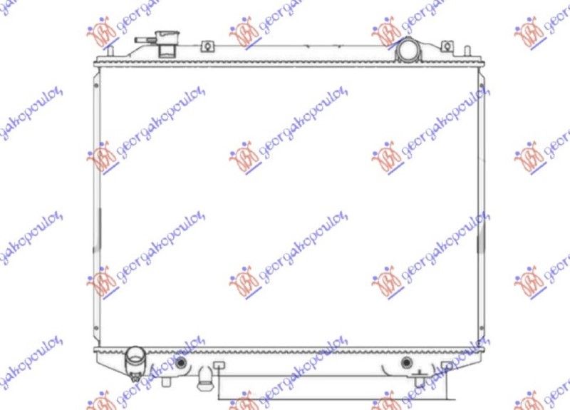 Hladnjak motora 2.5-3.0 TDCi dizel. automatski (450x635) (NRF)