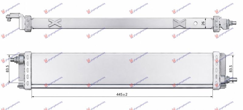 Dodatni hladnjak motora 1.5 dCi dizel (447x83) (NRF)