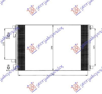 Hladnjak klime benzin-dizel (615x40) (NRF)