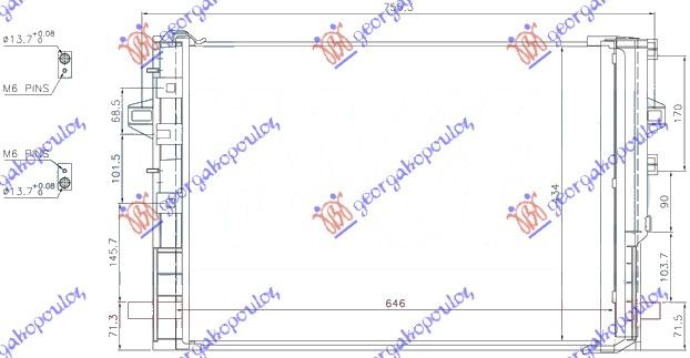 Hladnjak klime benzin-dizel (610x458) (MARELLI)