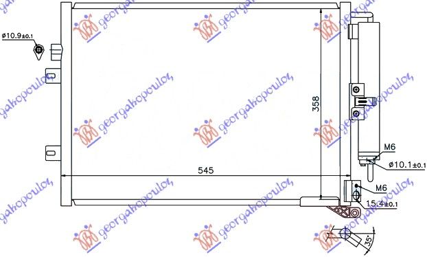 Hladnjak klime 1.5 dci (51×38)