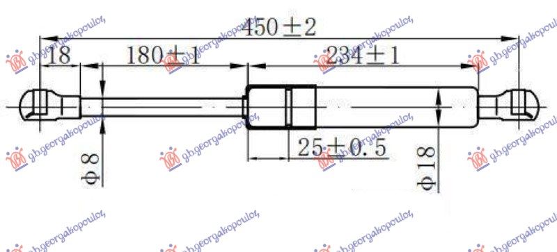 Amortizer gepeka (451L-385N)