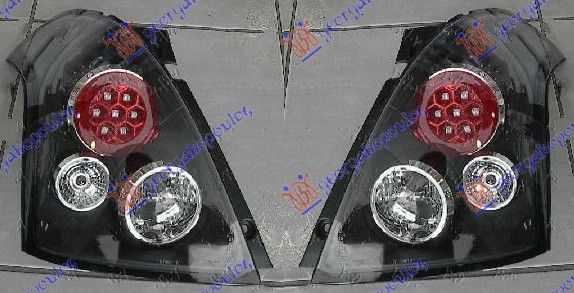 Štop lampi (SET) LED crne