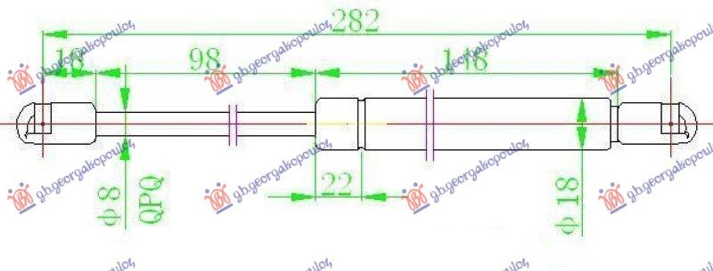 Amortizer gepeka (282L-560N)