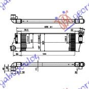 Hladnjak interkulera 1.5 - 1.9 dci (584X187X50)