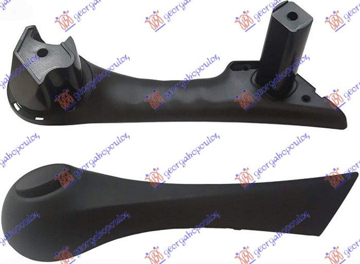 Unutarnja ručka za hvatanje prednjih vrata crna (SET)