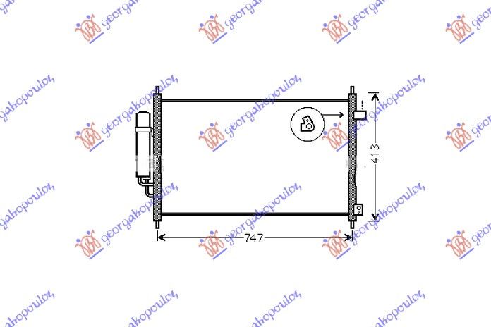 Hladnjak klime 1.7 i-vtec (72,7×38×1,6)