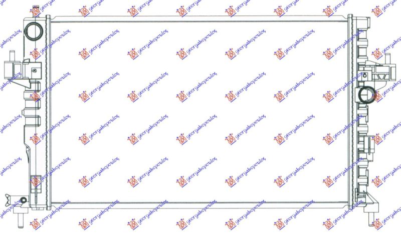 Hladnjak motora 1.7 di–1.7 dti (60X35)