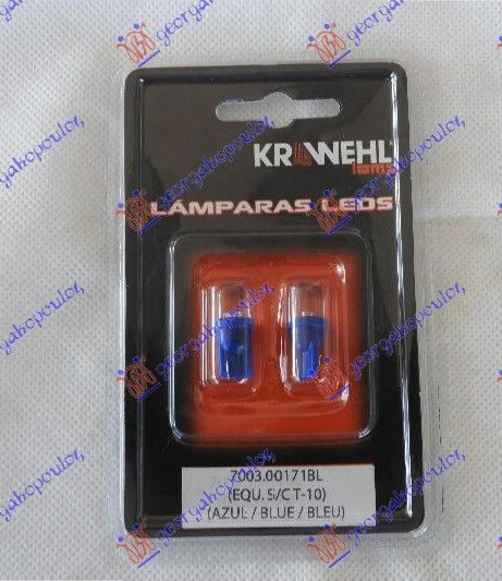 Žarulja t10 w2 LED plava