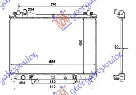 Hladnjak motora 2.0 16v vvti (45X69X16) automatik (KOYO)